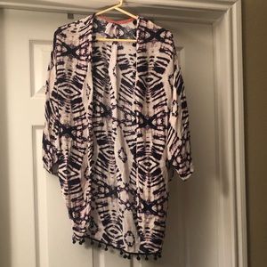 Xhilaration tye-dyed kimono